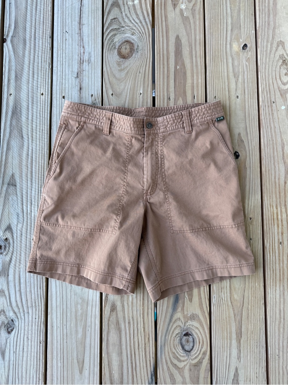 Howler Brothers Shorts Mens 35 Brown Clarksville Walk Work Utility Outdoor